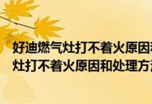 好迪燃气灶打不着火原因和处理方法打火没火花（好迪燃气灶打不着火原因和处理方法）
