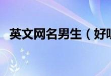 英文网名男生（好听的男生英文网名大全）