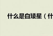 什么是白矮星（什么是白矮星（图文））