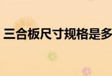 三合板尺寸规格是多少（三合板多少钱一块）