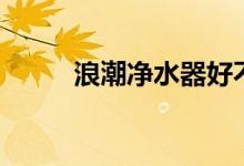 浪潮净水器好不好（要怎么安装）