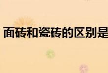 面砖和瓷砖的区别是什么（建议看完再选购）