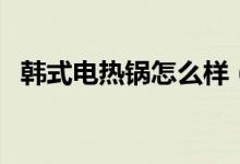韩式电热锅怎么样（韩式电热锅使用方法）