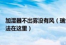 加湿器不出雾没有风（瑞士风加湿器不出雾的原因及解决办法在这里）