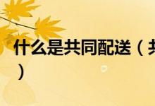 什么是共同配送（共同配送模式有什么优缺点）