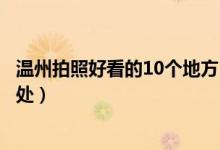 温州拍照好看的10个地方（温州拍照打卡圣地温州摄影好去处）