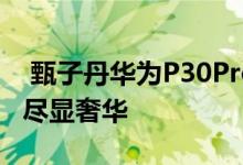  甄子丹华为P30Pro黄金定制版曝光24K纯金尽显奢华 