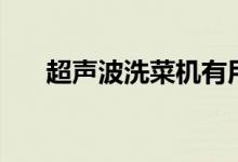 超声波洗菜机有用吗（对人体有害吗）