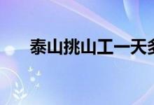泰山挑山工一天多少钱（泰山挑山工）