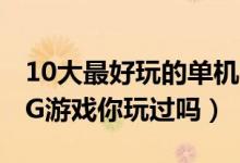 10大最好玩的单机RPG游戏（这些好玩的RPG游戏你玩过吗）