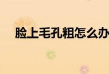 脸上毛孔粗怎么办（推荐两种方式解决）
