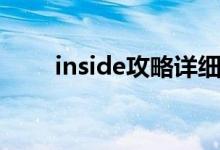 inside攻略详细（inside游戏攻略）