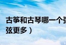 古筝和古琴哪一个弦最多（古筝和古琴哪一个弦更多）
