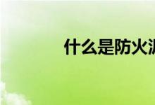 什么是防火泥（有什么作用）