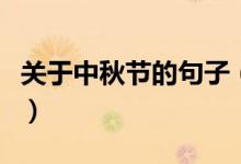 关于中秋节的句子（关于中秋节的句子有哪些）
