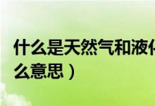 什么是天然气和液化气（天然气和液化气是什么意思）