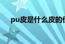 pu皮是什么皮的价格（pu皮是什么皮）