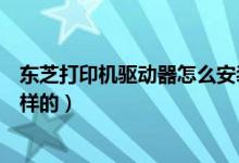 东芝打印机驱动器怎么安装（东芝打印机驱动安装步骤是怎样的）
