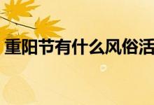 重阳节有什么风俗活动（重阳节的风俗介绍）