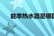 能率热水器是哪国品牌（质量怎么样）