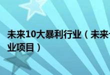 未来10大暴利行业（未来十年最紧缺生意未来10年最火的创业项目）