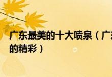 广东最美的十大喷泉（广东著名的音乐喷泉推荐喷出不一样的精彩）