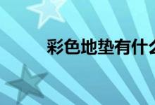 彩色地垫有什么特点（价格贵吗）