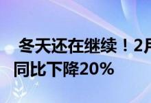  冬天还在继续！2月份国内手机市场总出货量同比下降20% 