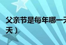 父亲节是每年哪一天（中国父亲节是每年哪一天）