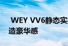  WEY VV6静态实拍图解 内饰用料和做工营造豪华感 