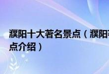 濮阳十大著名景点（濮阳著名旅游景点有哪些濮阳有名的景点介绍）