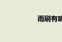  雨刷有响声怎么处理 