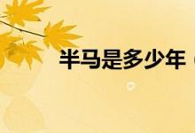 半马是多少年（半马是多少公里）