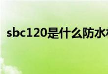 sbc120是什么防水材料（有哪些性能优势）