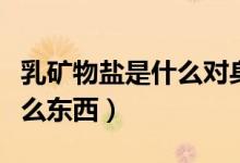 乳矿物盐是什么对身体有害吗（乳矿物盐是什么东西）