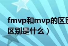 fmvp和mvp的区别是什么（fmvp和mvp的区别是什么）