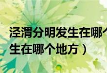 泾渭分明发生在哪个地方的奇观（泾渭分明发生在哪个地方）