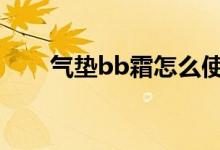  气垫bb霜怎么使用 气垫bb使用方法 