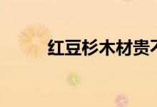 红豆杉木材贵不贵（有什么功能）