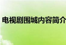 电视剧围城内容简介（围城内容简介是什么）