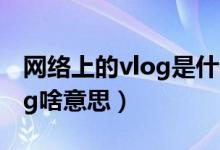 网络上的vlog是什么意思（网络上流行的vlog啥意思）