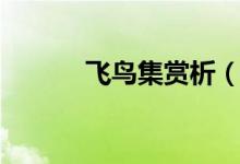 飞鸟集赏析（飞鸟集赏析句子）