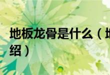 地板龙骨是什么（地板龙骨用途及安装方法介绍）