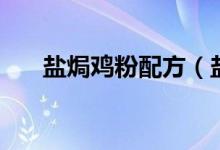 盐焗鸡粉配方（盐焗鸡粉配方是什么）