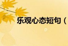 乐观心态短句（开心乐观心态短句）