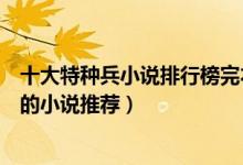 十大特种兵小说排行榜完本（好看的特种兵小说关于特种兵的小说推荐）
