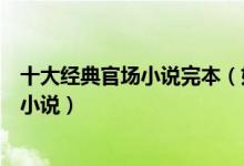 十大经典官场小说完本（好看的官场小说排行榜完本官场类小说）