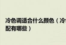 冷色调适合什么颜色（冷色调颜色分类怎么分冷色调颜色搭配有哪些）