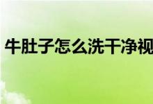 牛肚子怎么洗干净视频（牛肚子怎么洗干净）
