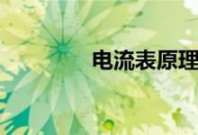 电流表原理（电流表原理）